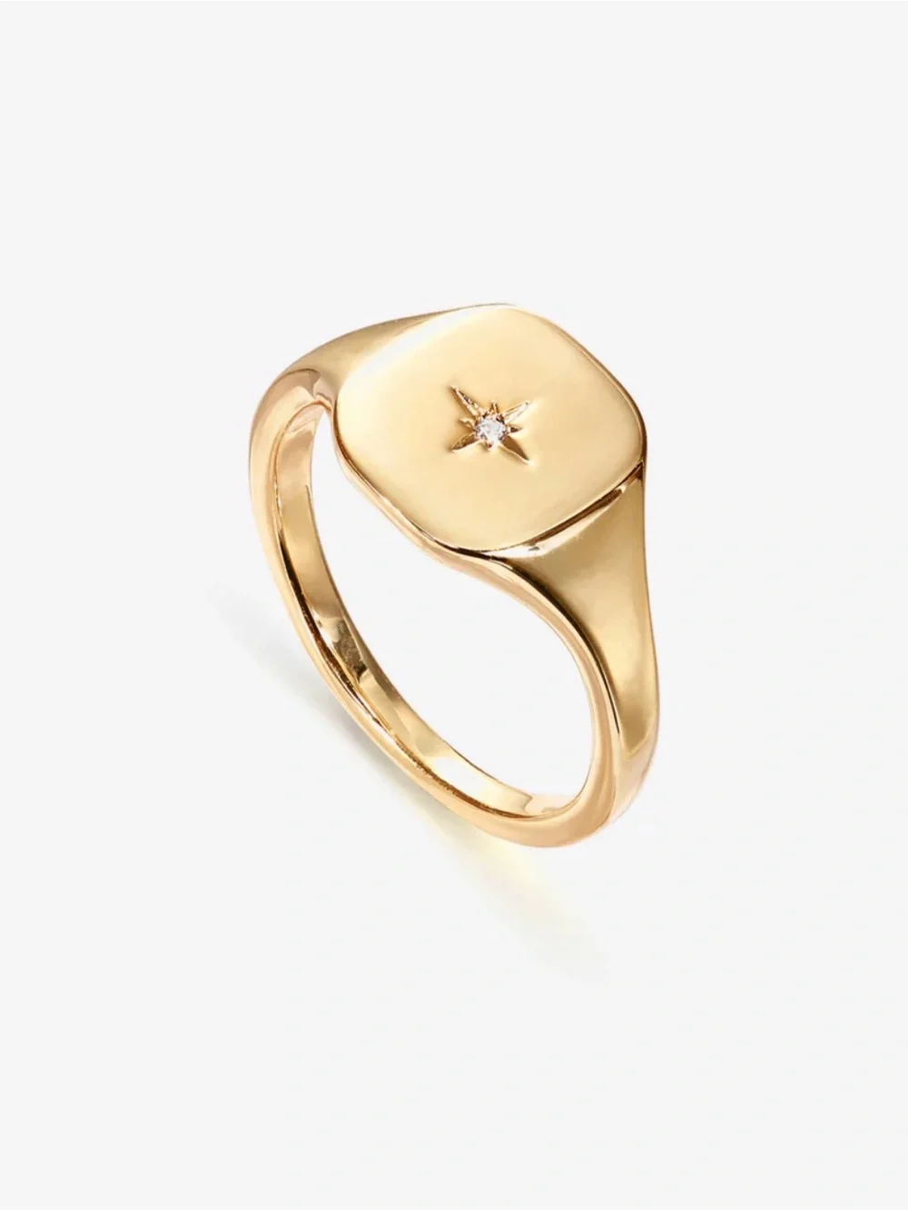 Pavoi North Star Signet Rung. size 5. Brand New!
